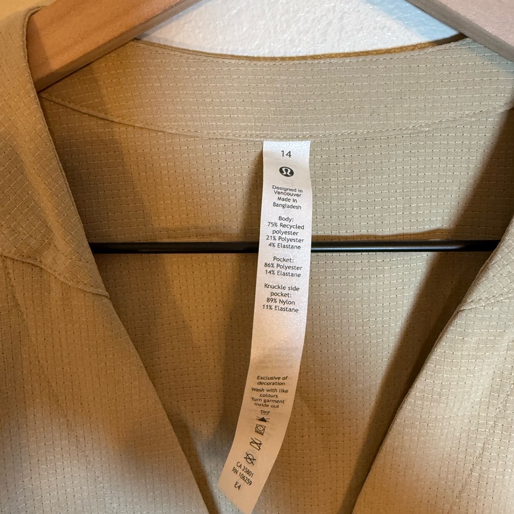 lululemon athletica Long Sleeve Drawstring Waist Dress in Beige - Picture 5 of 7
